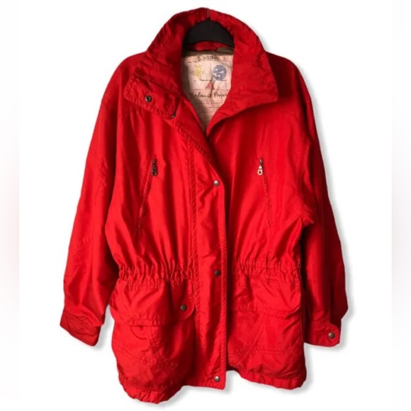 Jackets & Coats Schffel Red Barcelona Project Mens Xl Jacket Hood